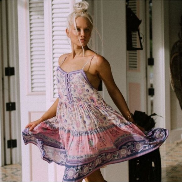 New Spell and the Gypsy Collective Portobello Road Strappy Mini Dress XS - Picture 1 of 15